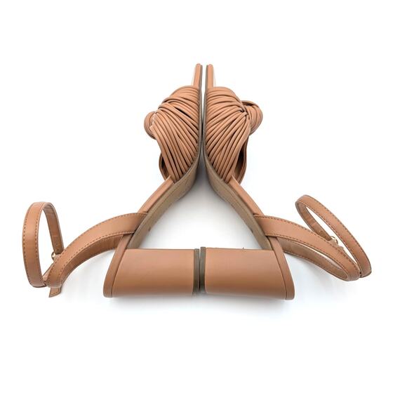 Tommy Hilfiger Sarifina Knot Block Heel Sandals Women's Brown Size US9.5M EU40 - Picture 6 of 14